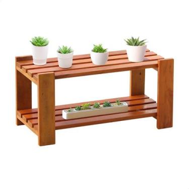 Imagem de Floreira Para Plantas Jardim Vertical 2 Prateleiras Ripadas - MHM Móve