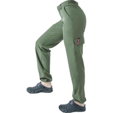 Imagem de CALÇA FEMININA PESCA mar negro PROTEÇÃO SOLAR 50 + UV, Verde musgo, G1