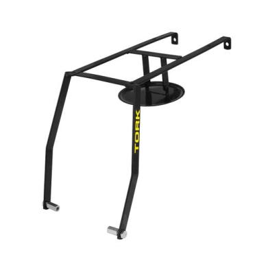 Imagem de Suporte Baú 80/135l Amortecedor Duplo Cromo Forte Universal, PRETO, Ún