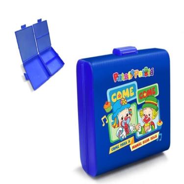 Imagem de Lancheira Infantil Patati Patatá 3 Divisórias Azul