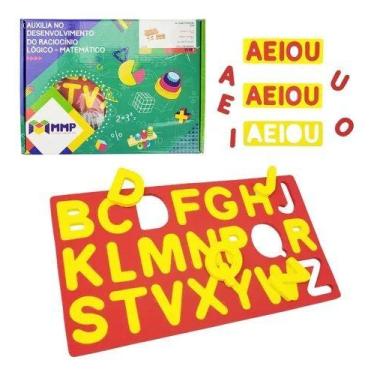 Imagem de Alfabeto Móvel Em EVA Para Alfabetização + Apostila Com 62 Peças MMP