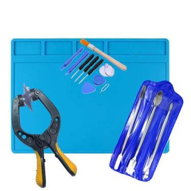 Imagem de Tapete Antiestatica 20x28cm Kit c/ Ventosa Pro e Espátulas - Pengi