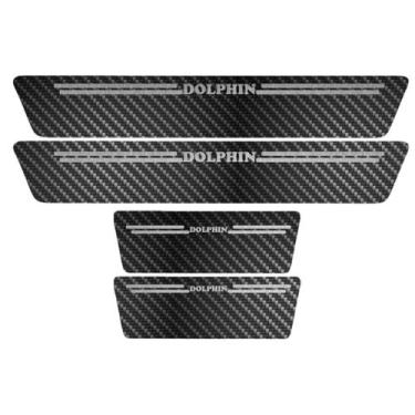 Imagem de Kit Soleira Protetora Porta Premium Aço Carbono - Dolphin - Jhow Adesi