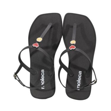 Imagem de Sandália Rasteira Moleca Preto