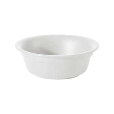 Imagem de Havniva Tigela de cerâmica para cães de 22 cm para cães grandes, tigela básica de comida e água para substituição, borda arredondada de abertura ampla (tigelas individuais, branco fosco)