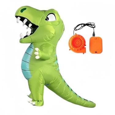 Imagem de UGPLM Fantasia inflável de figurino de dinossauros, para Crianças