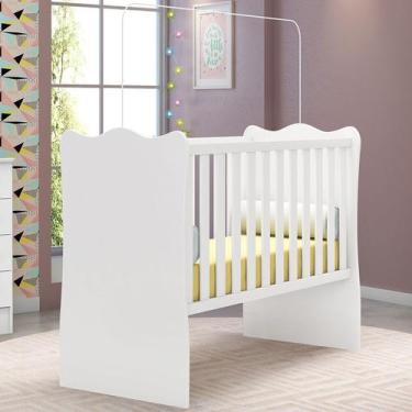 Imagem de Berço Doce Sonho com Mosquiteiro Branco - Qmovi, Branco