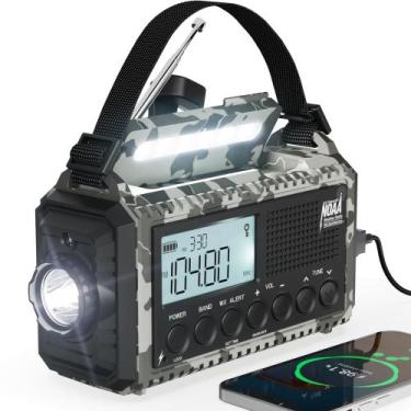 Imagem de Rádio de emergência Mesqool AM/FM/SW/NOAA Weather Radio