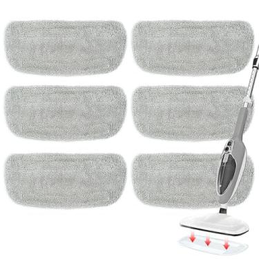 Imagem de KAiSnova Almofadas de substituição para esfregão a vapor compatíveis com GorFanty Steam Mop GF-6610B/GF-6610 e compatíveis com Neugo NE033 NE033M e Mxnsewr MX-C02 Esfregão a vapor (pacote com 6)