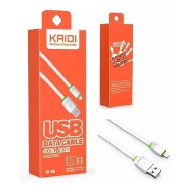 Imagem de Cabo Lightning Kaidi Usb compatível iPhone, iPad, Mac E iPod, Branco