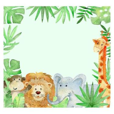 Imagem de Papel de Parede Adesivo Infantil Safari Quarto Bebe - 757pcp - Allodi