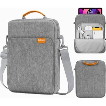 Imagem de Bolsa Premium Resistente à Água para iPad 13-14" MacBook Pro M3 M1, Compartimentos Organizados, Alça Ajustável, Forro Macio