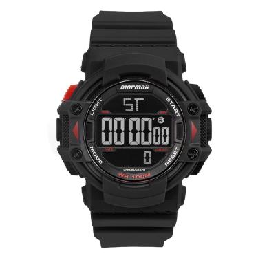 Imagem de Relógio MORMAII masculino digital preto vermelho MO230200/8P