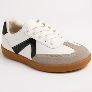 Imagem de Tênis Vizzano Carmução Feminino - Branco e Preto, 35