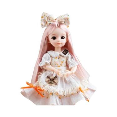 Imagem de Bonecas BJD De 30cm Conjunto Completo Roupas De Boneca Anime Olhos 3D 