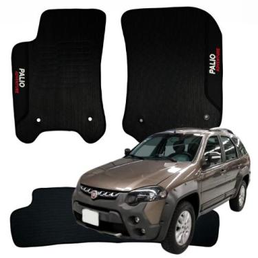 Imagem de Tapete Automotivo Emborrachado Antiderrapante Fiat Palio Weekend Adven