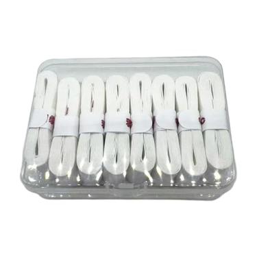 Imagem de UGPLM Fita adesiva para raquete de tênis, 8 peças, cabo acolchoado, confortável, seca, absorvente de suor, antiderrapante para raquete de, Branco