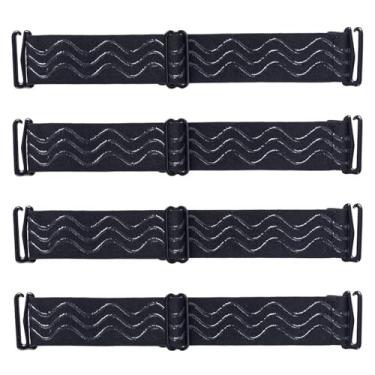 Imagem de Faixa de peruca para renda frontal com protetores de orelha, pacote com 4 faixas elásticas, design frente e verso, faixa para cabelo feminino, acessório de cabelo moderno (vermelho rosa, capas de