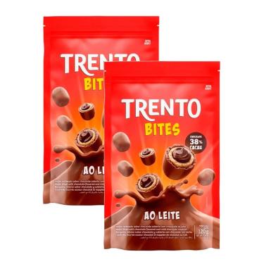 Imagem de Kit 2 Chocolate Trento Bites Ao Leite 120g