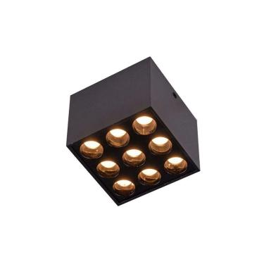 Imagem de Spot De Sobrepor Nordecor Powerus Led 18w Bivolt Preto 3000k Luz Amarela