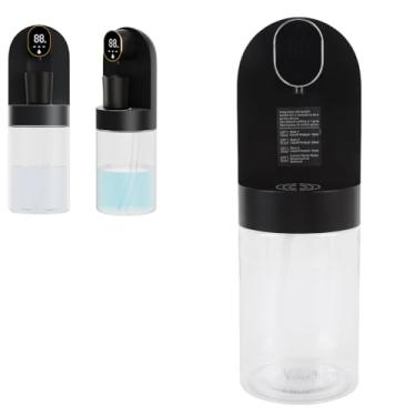 Imagem de Asixxsix Dispensador de enxaguante bucal, 600 ml, tela LED de 4 níveis, dispensador inteligente de enxaguante bucal com 2 copos magnéticos, para banheiro