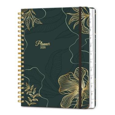 Imagem de Agenda semanal e mensal A4 Lonely 2026 (preto dourado)