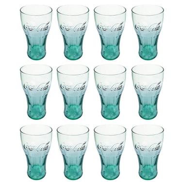 Imagem de Copo Contour Coca Cola 470Ml 12 Unidades - Nadir - Verde