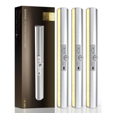 Imagem de Luz de armário com sensor de movimento EZVALO 1800mAh 3 temperaturas d