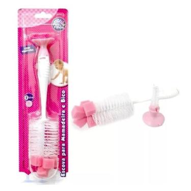 Imagem de Escova para Mamadeira e Bico PAIS E FILHOS Rosa