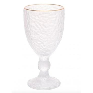 Imagem de Taça de Água Cristal Com Fio De Ouro 320 ML - Lyor