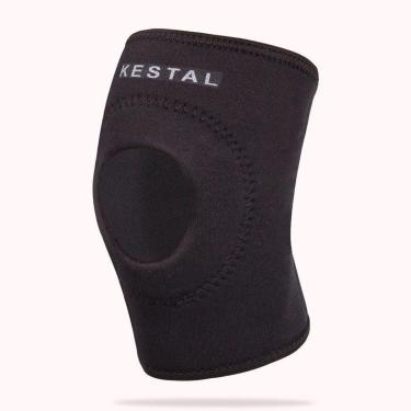 Imagem de Joelheira Curta com Orifício Reforçado Kestal Preta-G-Unissex