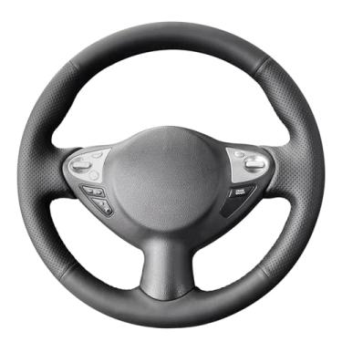 Imagem de MEWANT Capa de volante com costura DIY para Nissan Juke 2011-2017/Maxima 2009-2014/370Z 2011-2020/ Sentra 2017-2019 Acessórios de volante