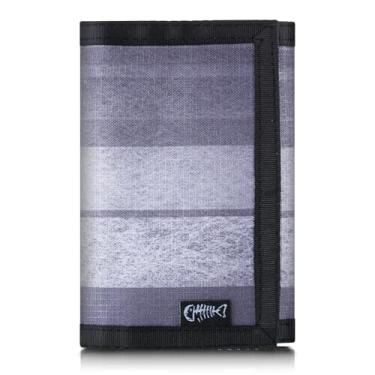 Imagem de Carteira masculina de nylon com três dobras RFID com janela para identidade, carteira de segurança fina para porta-cartões, moda moderna, elegante, presente para homens e mulheres, tamanho único, M7