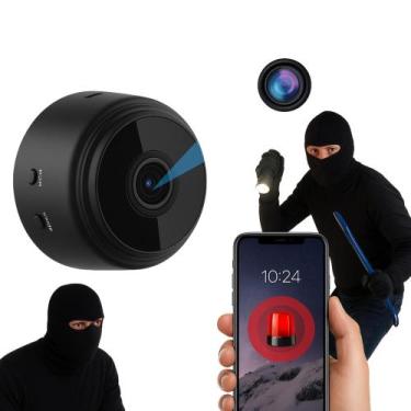 Imagem de Mini Câmera Espiã A9 WiFi Com Visão Noturna Segurança Discreta para Ca