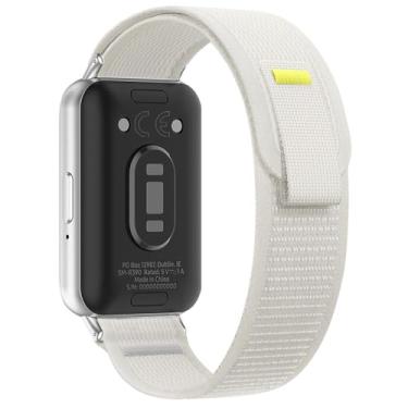 Imagem de Oanux Pulseira de reposição esportiva de nylon compatível com Samsung Galaxy Fit 3, esportiva, ajustável, respirável, para Galaxy Fit 3, SM-R390, mulheres e homens