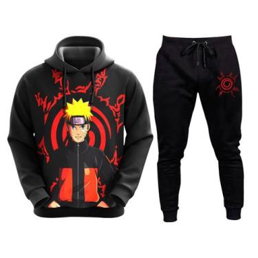 Imagem de Kit Conjunto De Moletom Blusa E Calça Naruto Anime Escolha Personagem 