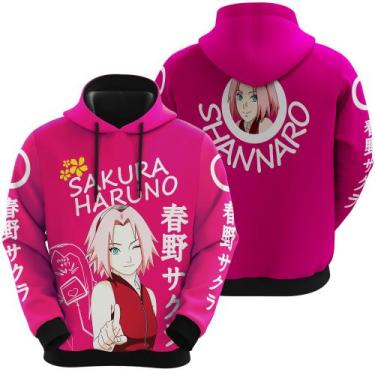 Imagem de Blusa De Moletom Sakura Haruno Naruto Shippuden Mangá Anime - Exo, GG