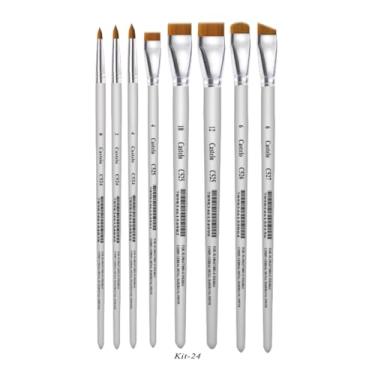 Imagem de Kit De Pinceis Castelo Para Pintura Serie Branca- 08 Unidades Modelo 24