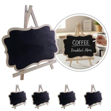 Imagem de Lousa Quadro Negro Decorativa com Cavalete de Madeira Mesa 35x30cm Festas Evento Restaurante Recados (4)