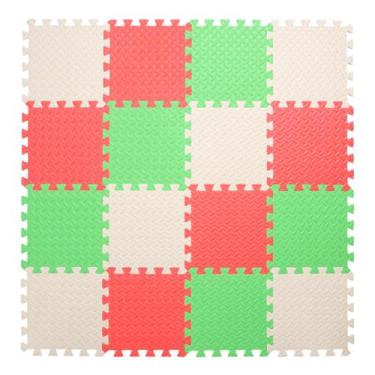 Imagem de Tapete de jogo de espuma Tamiplay para bebês com 16 ladrilhos de 0,4 p