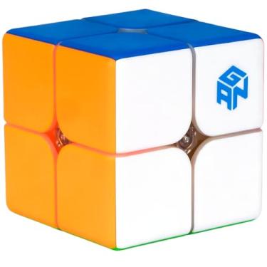 Imagem de Bukefuno GAN 249 V2 2x2 Puzzle Magic Cube 2x2x2 GAN249 V2 Speed Cube sem adesivo