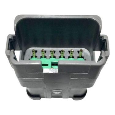 Imagem de Conector Fêmea 12 Vias Cinza DT0412PAP027  TEDeutsch Gold Linha Pesada