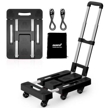 Imagem de Carrinho de mão dobrável OUNAN 90 multifuncional 500 libras preto