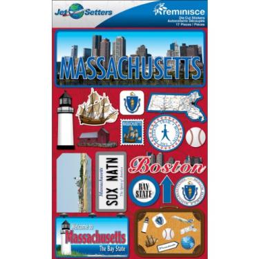 Imagem de Reminisce Jet Setters 2 Adesivo tridimensional, Massachusetts