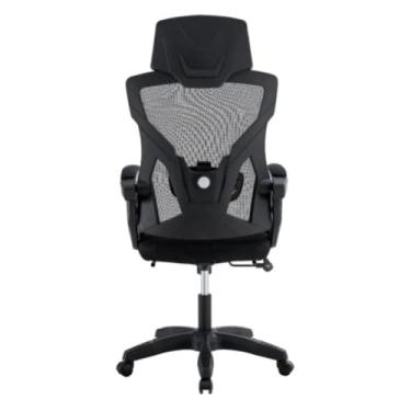 Imagem de Cadeira de Escritório Executiva, Mesh Preto, Ergonômica, Base Giratória, Suporte até 120kg, Altura Ajustável 120-128cm, com Apoio Lombar e Braços