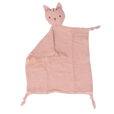Imagem de Hztyyier Cobertor de Segurança Neutro de Gênero, Aconchegador de Animais, Edredom Adorável, Brinquedo Calmante Eficaz para Bebês Mais Saudáveis, Material de Algodão Macio (Rosa empoeirado)