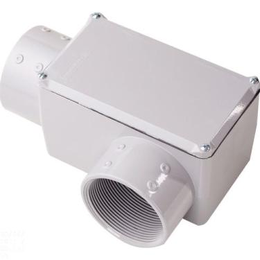 Imagem de Condulete Fixo "LR" 3/4" com tampa / com rosca NPT / com pintura eletr