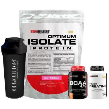 Imagem de Kit Optimum Isolate Whey Protein 2Kg+ Bcaa 100G - Bodybuilders
