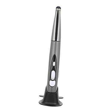 Imagem de Matybobe Mouse com caneta sensível ao toque óptico sem fio 2,4 G, ajustável, 800/1200/1600CPI com rolagem na Web para PC, computador, desktop, notebook, laptop (cinza)
