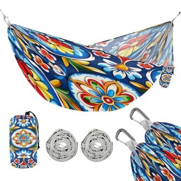 Imagem de ATTX Rede mexicana de cerâmica para acampamento – Redes leves e portáteis, capacidade de 150 kg para uso interno, caminhadas, mochilão, viagens, quintal, praia (626)